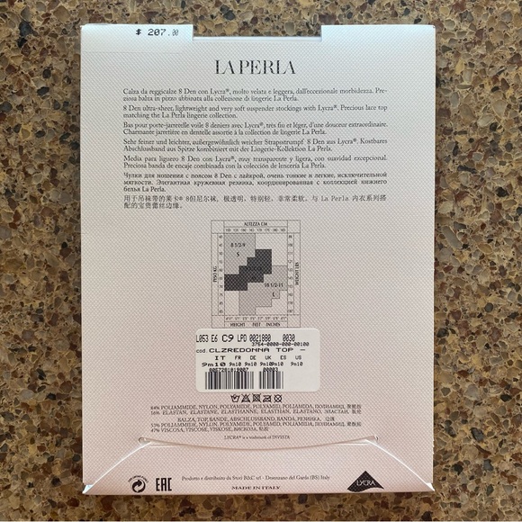 La Perla White Suspender Stockings - Picture 3 of 5